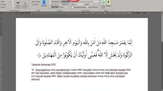 Download Qur’an in Word by Kemenag